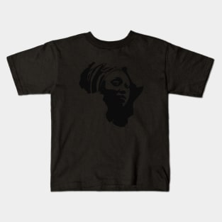 Mama African Continent Melanin Mama T Shirts Kids T-Shirt